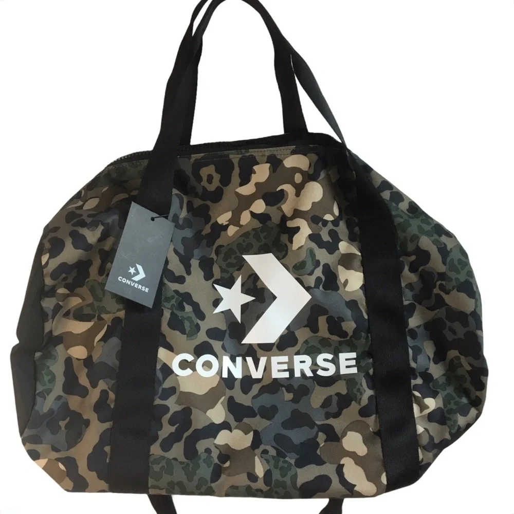 Converse Men’s Camouflage Duffle Bag - Green Camo